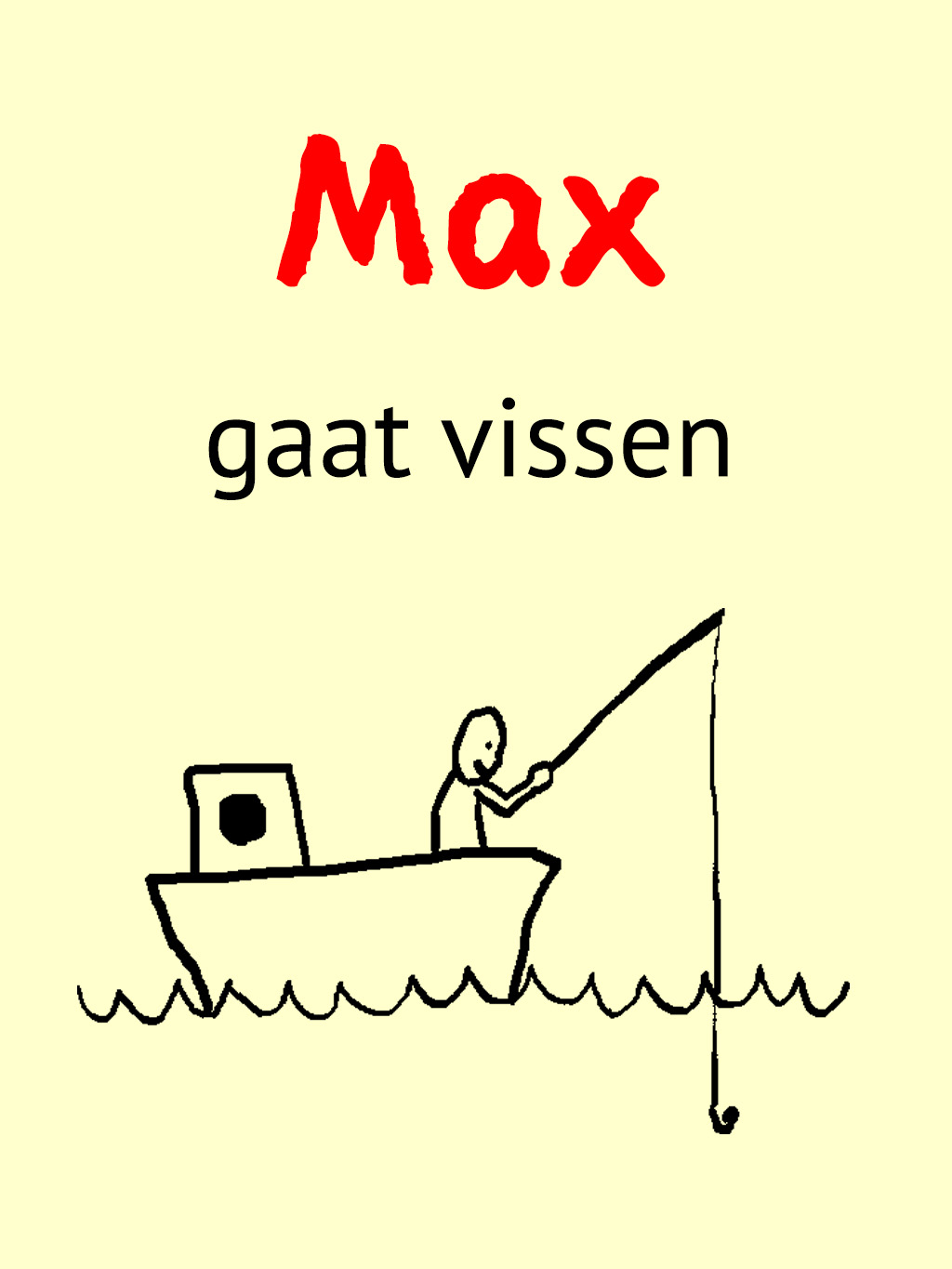 Max gaat vissen