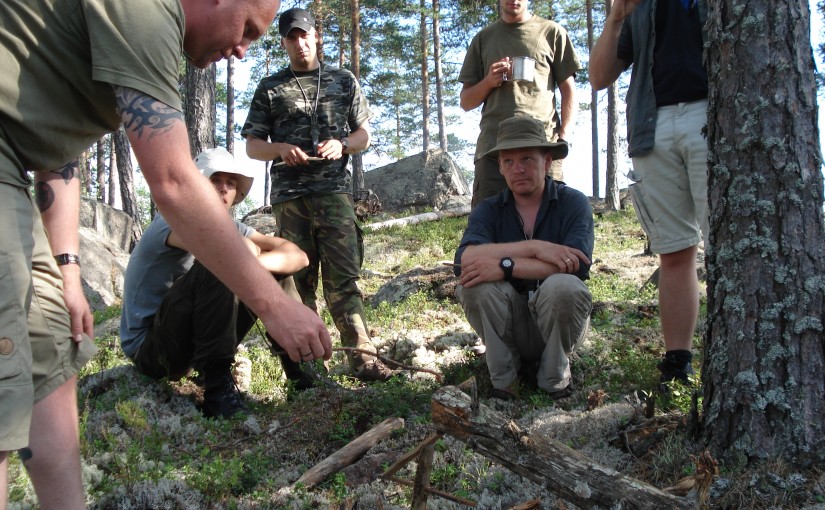 Survival and canoeing in Tyngsjö, Sweden