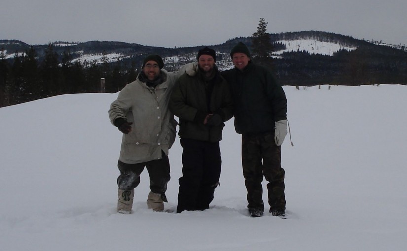Winter survival training in Tyngsjö, Sweden