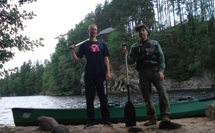 Canoeing near Gothenburg, Sweden