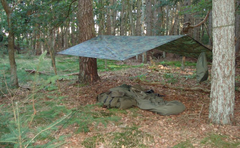 Sleeping under a tarp