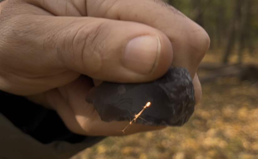 How to make fire with flint and steel